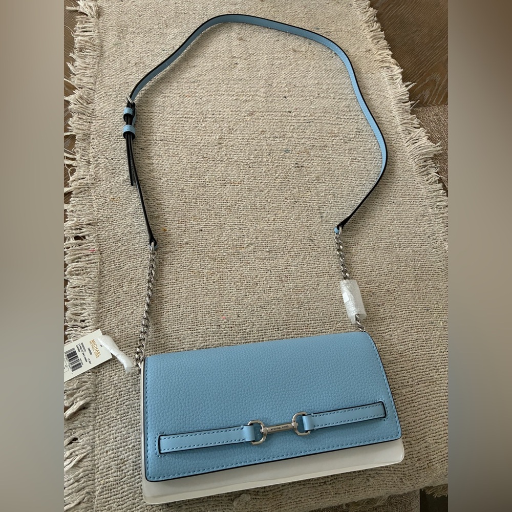 MICHAEL Michael Kors Sky Blue Textured Bag